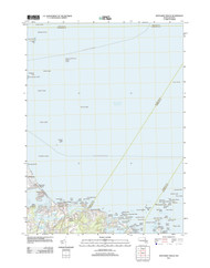 Nantasket Beach, Massachusetts 2012 () USGS Old Topo Map Reprint 7x7 MA Quad