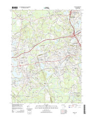 Natick, Massachusetts 2015 () USGS Old Topo Map Reprint 7x7 MA Quad