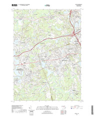 Natick, Massachusetts 2018 () USGS Old Topo Map Reprint 7x7 MA Quad