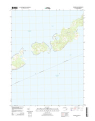 Naushon Island, Massachusetts 2015 () USGS Old Topo Map Reprint 7x7 MA Quad