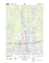 New Bedford North, Massachusetts 2012 () USGS Old Topo Map Reprint 7x7 MA Quad