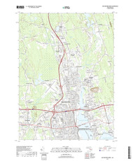 New Bedford North, Massachusetts 2018 () USGS Old Topo Map Reprint 7x7 MA Quad