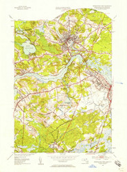 Newburyport West, Massachusetts 1952 (1958) USGS Old Topo Map Reprint 7x7 MA Quad 350368