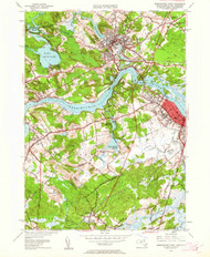 Newburyport West, Massachusetts 1952 (1962) USGS Old Topo Map Reprint 7x7 MA Quad 350369