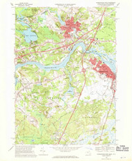Newburyport West, Massachusetts 1968 (1970) USGS Old Topo Map Reprint 7x7 MA Quad 350370