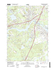 Newburyport West, Massachusetts 2015 () USGS Old Topo Map Reprint 7x7 MA Quad