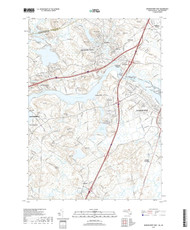 Newburyport West, Massachusetts 2018 () USGS Old Topo Map Reprint 7x7 MA Quad