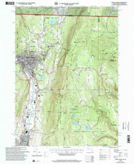 North Adams, Massachusetts 1997 (2000) USGS Old Topo Map Reprint 7x7 MA Quad 350378