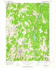 North Brookfield, Massachusetts 1952 (1964) USGS Old Topo Map Reprint 7x7 MA Quad 350387