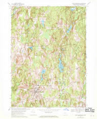 North Brookfield, Massachusetts 1967 (1970) USGS Old Topo Map Reprint 7x7 MA Quad 350389