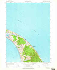 North Truro, Massachusetts 1958 (1966) USGS Old Topo Map Reprint 7x7 MA Quad 350392
