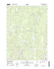 North Brookfield, Massachusetts 2015 () USGS Old Topo Map Reprint 7x7 MA Quad