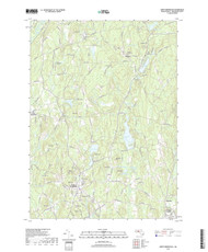 North Brookfield, Massachusetts 2018 () USGS Old Topo Map Reprint 7x7 MA Quad