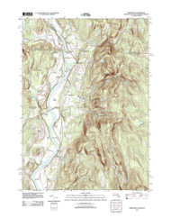 Northfield, Massachusetts 2012 () USGS Old Topo Map Reprint 7x7 MA Quad