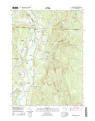 Northfield, Massachusetts 2015 () USGS Old Topo Map Reprint 7x7 MA Quad
