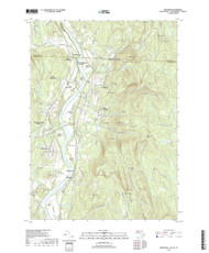 Northfield, Massachusetts 2018 () USGS Old Topo Map Reprint 7x7 MA Quad
