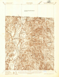 Northfield, Massachusetts 1936 () USGS Old Topo Map Reprint 7x7 MA Quad 350394