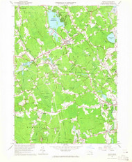 Norton, Massachusetts 1964 (1965) USGS Old Topo Map Reprint 7x7 MA Quad 350404