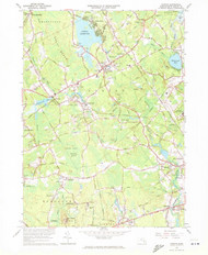 Norton, Massachusetts 1964 (1972) USGS Old Topo Map Reprint 7x7 MA Quad 350405