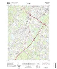 Norwood, Massachusetts 2018 () USGS Old Topo Map Reprint 7x7 MA Quad
