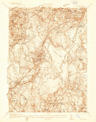 Norwood, Massachusetts 1936 () USGS Old Topo Map Reprint 7x7 MA Quad 350406