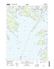 Onset, Massachusetts 2015 () USGS Old Topo Map Reprint 7x7 MA Quad