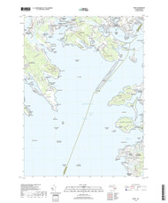 Onset, Massachusetts 2018 () USGS Old Topo Map Reprint 7x7 MA Quad