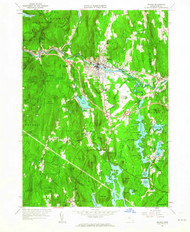 Orange, Massachusetts 1961 (1963) USGS Old Topo Map Reprint 7x7 MA Quad 350422