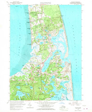 Orleans, Massachusetts 1962 (1968) USGS Old Topo Map Reprint 7x7 MA Quad 350426