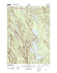 Otis, Massachusetts 2012 () USGS Old Topo Map Reprint 7x7 MA Quad