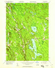 Otis, Massachusetts 1946 (1958) USGS Old Topo Map Reprint 7x7 MA Quad 350428