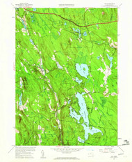 Otis, Massachusetts 1958 (1960) USGS Old Topo Map Reprint 7x7 MA Quad 350430