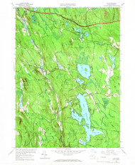 Otis, Massachusetts 1958 (1966) USGS Old Topo Map Reprint 7x7 MA Quad 350431