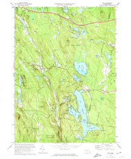 Otis, Massachusetts 1973 (1974) USGS Old Topo Map Reprint 7x7 MA Quad 350432
