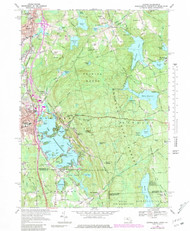 Oxford, Massachusetts 1969 (1979) USGS Old Topo Map Reprint 7x7 MA Quad 350437