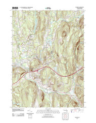 Palmer, Massachusetts 2012 () USGS Old Topo Map Reprint 7x7 MA Quad