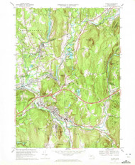Palmer, Massachusetts 1969 (1972) USGS Old Topo Map Reprint 7x7 MA Quad 350440