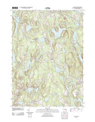 Paxton, Massachusetts 2012 () USGS Old Topo Map Reprint 7x7 MA Quad