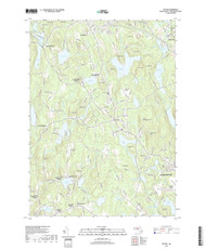 Paxton, Massachusetts 2018 () USGS Old Topo Map Reprint 7x7 MA Quad