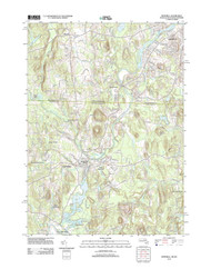 Pepperell, Massachusetts 2012 () USGS Old Topo Map Reprint 7x7 MA Quad