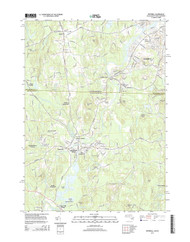 Pepperell, Massachusetts 2015 () USGS Old Topo Map Reprint 7x7 MA Quad