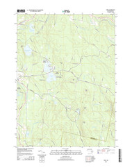 Peru, Massachusetts 2015 () USGS Old Topo Map Reprint 7x7 MA Quad