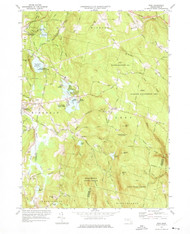 Peru, Massachusetts 1973 (1975) USGS Old Topo Map Reprint 7x7 MA Quad 350452