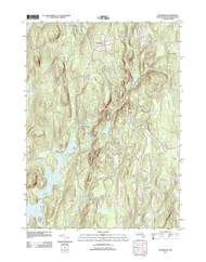 Petersham, Massachusetts 2012 () USGS Old Topo Map Reprint 7x7 MA Quad