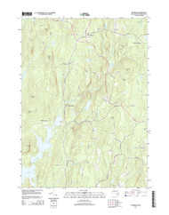 Petersham, Massachusetts 2015 () USGS Old Topo Map Reprint 7x7 MA Quad