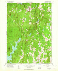 Petersham, Massachusetts 1954 (1962) USGS Old Topo Map Reprint 7x7 MA Quad 350453