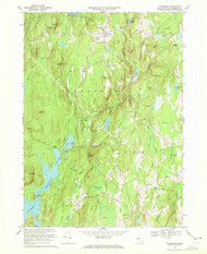 Petersham, Massachusetts 1969 (1972) USGS Old Topo Map Reprint 7x7 MA Quad 350456