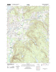 Pittsfield East, Massachusetts 2012 () USGS Old Topo Map Reprint 7x7 MA Quad