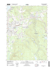 Pittsfield East, Massachusetts 2015 () USGS Old Topo Map Reprint 7x7 MA Quad