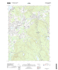 Pittsfield East, Massachusetts 2018 () USGS Old Topo Map Reprint 7x7 MA Quad